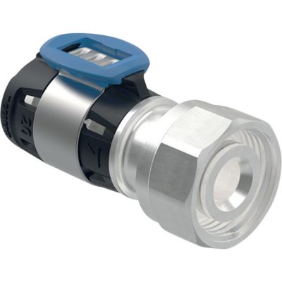 GEBERIT Flowfit 16 mm - 3/4 forskruning. Sort