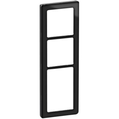 LK FUGA PURE ramme Glas 3,5 modul, Sort, AAK560D2035