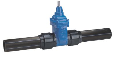 AVK skydeventil 110mm. PN10. med PE-rørender. HOFOR
