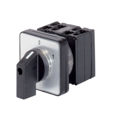 Telux indbygningsafbryder 2-polet, 0-1, 20 A, Frontmonteret