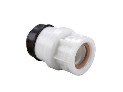 Hawle overgangsmuffe 63 mm x 1.1/2". PN16. POM