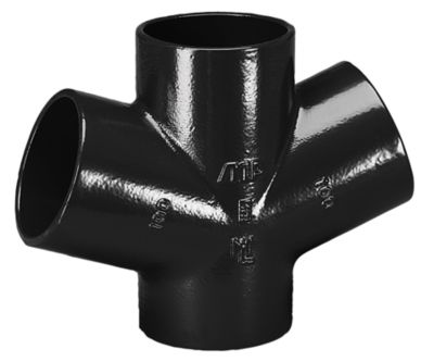 MA Dobbelt grenrør 67,5 gr. 100 mm, sort