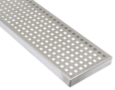 Blücher baderumsrist rende 144x499mm. Rustfrit stål