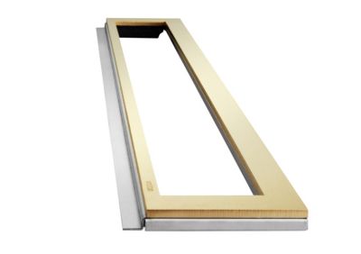 Unidrain HighLine ramme 300 mm, H 12 mm. Rustfrit stål/Messing