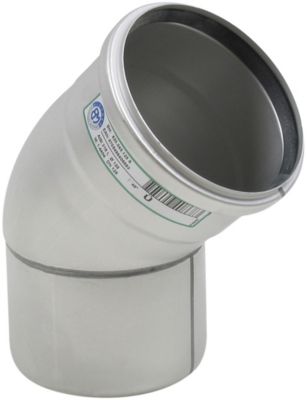 Blücher EuroPipe bøjning 45°. 40 mm, syrefast stål