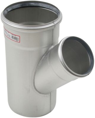 Blücher EuroPipe grenrør 45°. 160/110 mm. Rustfrit stål