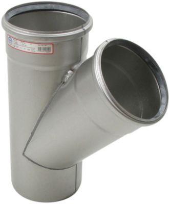 Blücher EuroPipe grenrør 45°. 160 mm. Rustfrit stål