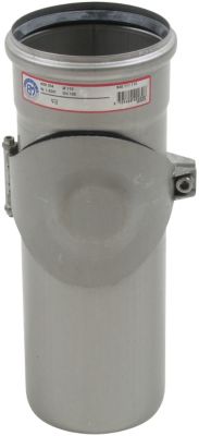 Blücher EuroPipe rensestykke 110 mm. Rustfrit stål