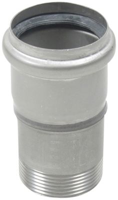 Blücher EuroPipe adapter 50mm x 1.1/2", syrefast stål