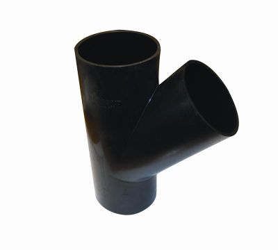 GEBERIT PE-HD grenrør 45° 250-160mm til afløb
