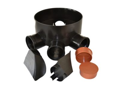 Wavin PP Multibrønd 315-110mm. TP5 med fleksible indsatser og propper
