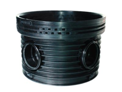 Wavin PE Tegra 1000 brøndbund 90gr. 1000/250mm Type 4 med højre ...