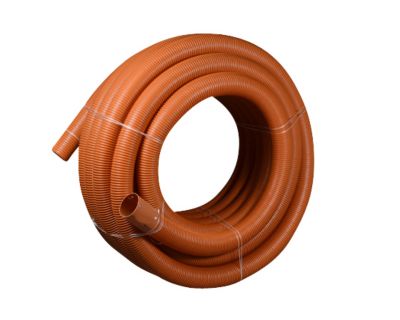 Wavin drænrør 92/80mm, 150m/rll. 1,5x5mm slids, brun