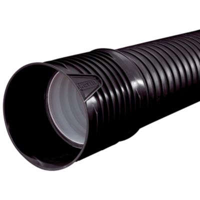 Wavin X-Stream drænrør 110/98mm, DN100, fuldslidset, sort PP SN8, 6 mtr. med muffe