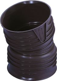 Wavin X-Stream bøjning 15°, 282mm, DN250, sort PP med 2 muffer