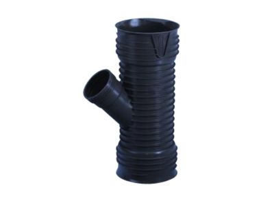 Wavin X-Stream grenrør 45°, 170/110mm for glat rør, sort PP