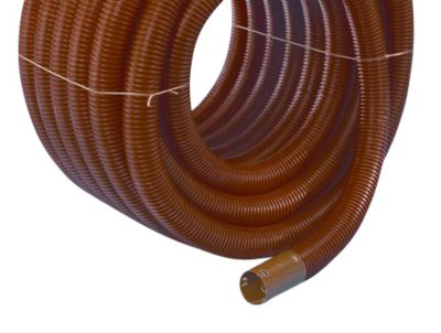 Wavin kabelrør 92/80mm, rød korr. PVC. Rulle a 50mtr.