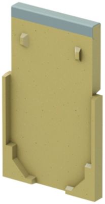 ACO V100S lukket endegavl 100mm, lavprofil