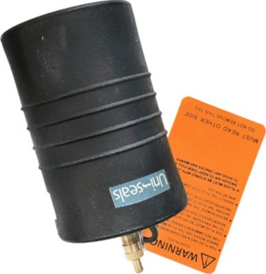 Uni-Seals Rørballon DN75. 72-78 mm, kort model. L=140mm. Max. 2,5bar
