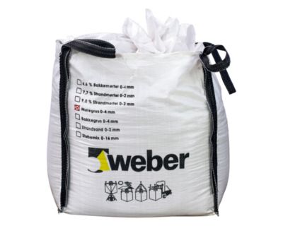 Weber Murergrus 0-4 mm - 500 liter