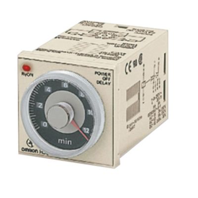 Omron Timere Dobbelt, 0.05 s-300 h, DPDT 5A, H3CR-F AC24-48/DC12-48