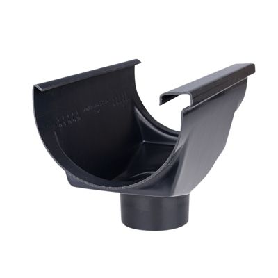 Plastmo ekspansionstudstykke, nr. 12, 75 mm. Sort