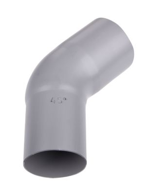 Plastmo bøjning, 75 mm, 45 grader, grå