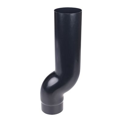Plastmo nedførsel, 90 mm. Sort