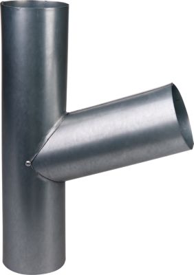 Plastmo stål plus grenrør 90 mm. 70 grader