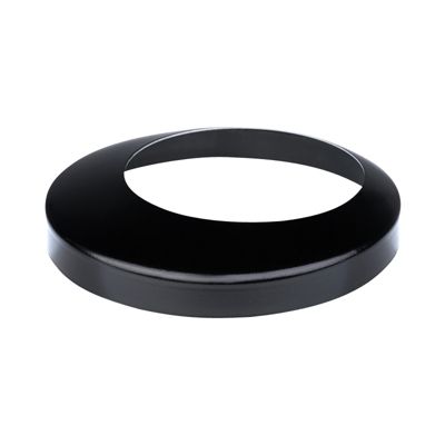 Plastmo stål brøndkrave 75/130 mm. Sort