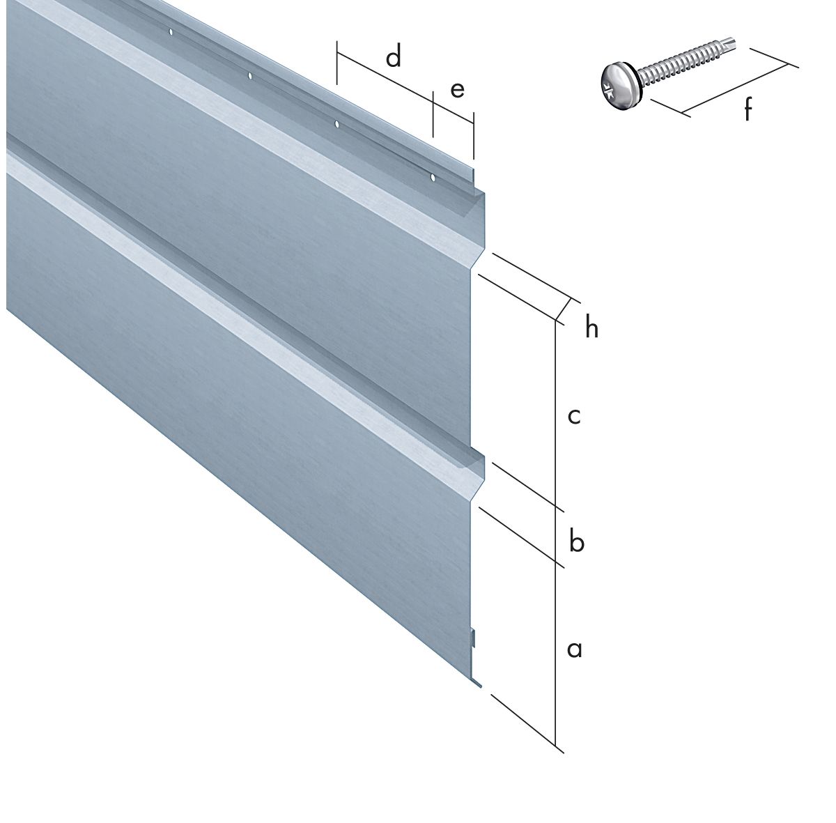 RHEINZINK® SP-Line, Basispanel, pakke med 3 længder - Brødrene Dahl