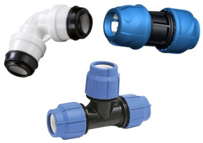 Kompressions fittings, Plast