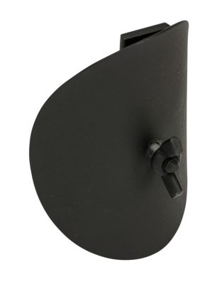 Metalbestos 100 mm renseklap, løs. Sort røgrør