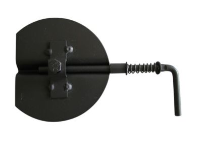 Metalbestos 180 mm spjæld, løst sort røgrør