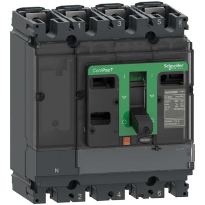Lastadskiller ComPacT NSX160NA, 4 poler, 160 A, AC22A, AC23A
