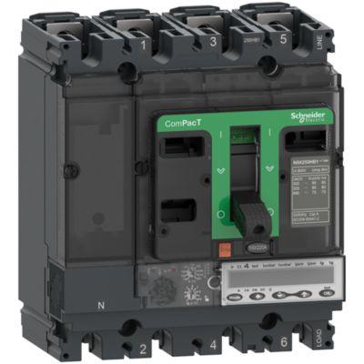 Maksimalafbryder ComPacT NSX100HB1, 75 kA ved 690 VAC, MicroLogic 6.2 E-M