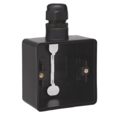 Niko Underlag 1-modul, 1x M20, IP55, sort