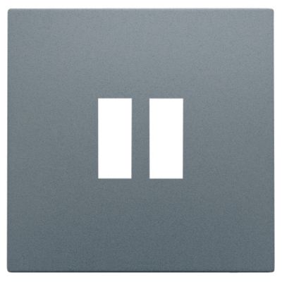 Niko Afdækning til 2 x USB-A-oplader, steel grey coated