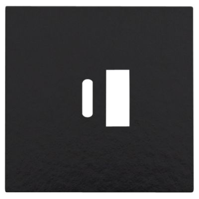 Niko Afdækning til USB-A + USB-C oplader, piano black coated