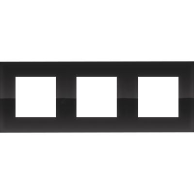 Niko Ramme 3-modul, Pure, liquid black