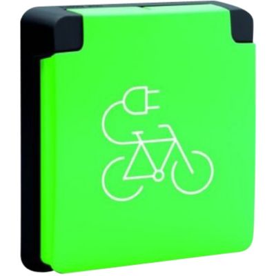 Niko Hydro stikkontakt med symbol, sort