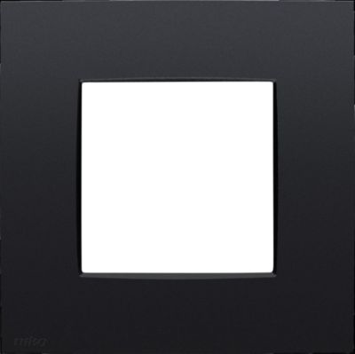 Ramme 1-modul, Intense, mat Sort