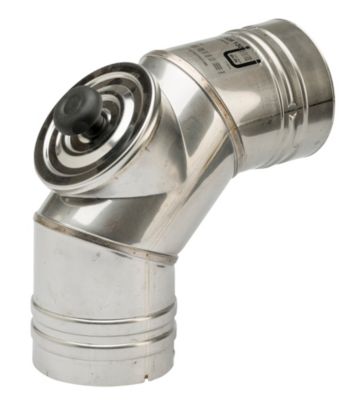 Metalbestos Omega 200mm vinkelstykke 85gr. med rensedør