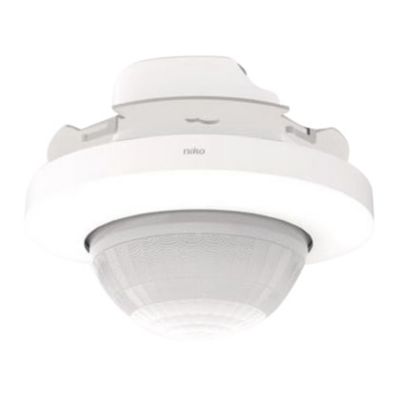 Niko DALI-2 tilstedeværelsessensor P47LR, master, 32 – 37 m, 360gr., til indbygningsdåse, hvid