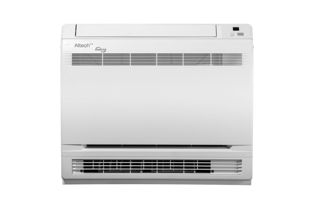 Altech Vega 12K luft/luft varmepumpe, Gulv model, R32, Wi-Fi, 3,80 kW ...