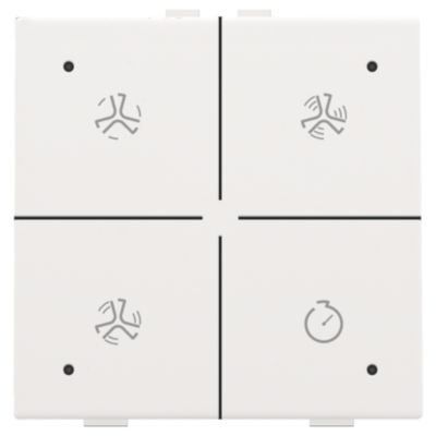 Niko Tryk til ventilationsstyring med LED til Niko Home Control, hvid belagt
