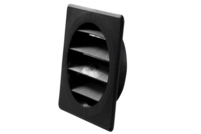 Duka jalousirist Ø100 mm. Sort