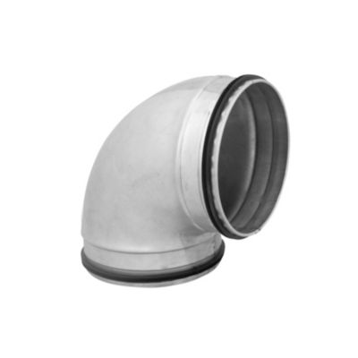 Altech kort bøjning Ø200 90 gr. galvaniseret nippel / nippel