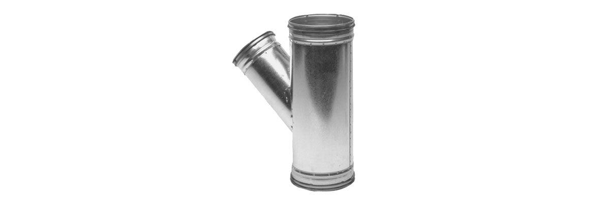 Øland T-rør 45° Ø125-100 mm TPR-45-125-100 - Brødrene Dahl