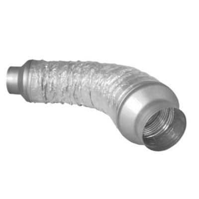 Altech fleksibel lyddæmper Ø125 mm x 1000 mm 50 mm isolering alu polyester